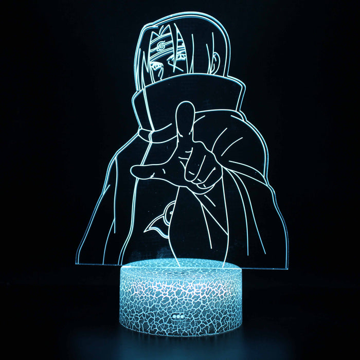 Naruto Itachi Character 3D Optical Illusion Lamp