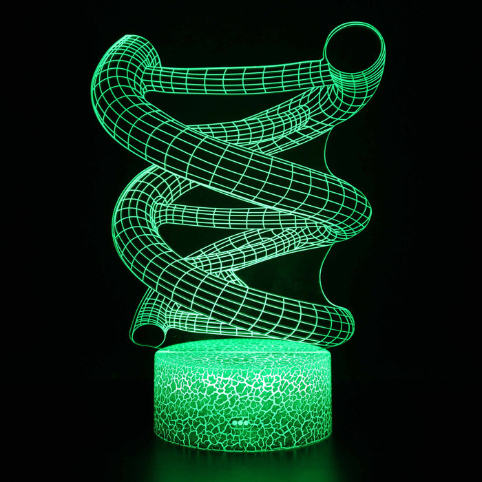 Human DNA Biology 3D Optical Illusion Lamp