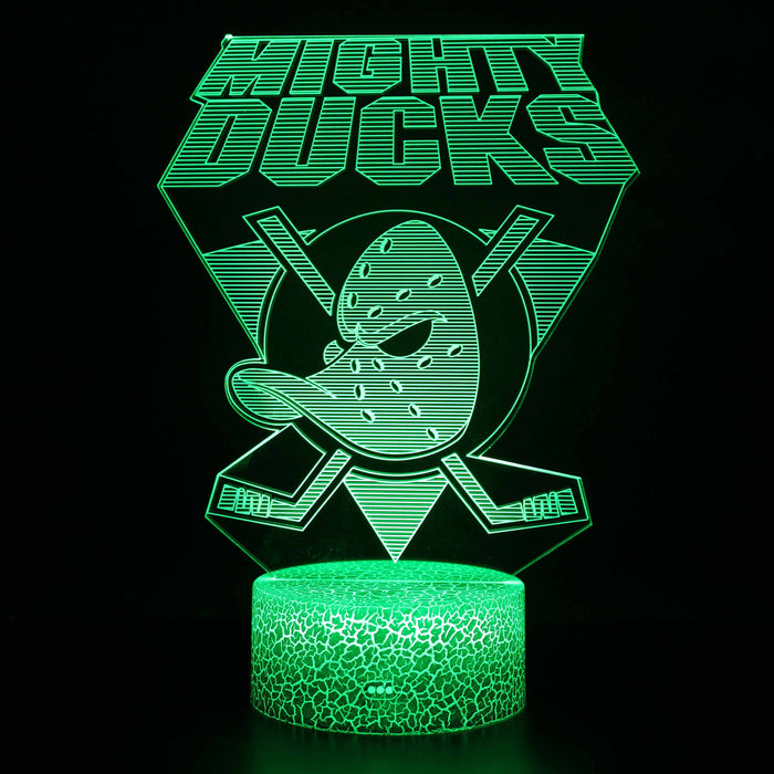 Mighty Ducks Hockey 3D Optical Illusion Lamp