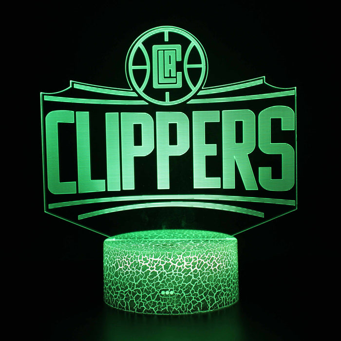 Los Angeles Clippers Basketball 3D Optical Illusion Lamp