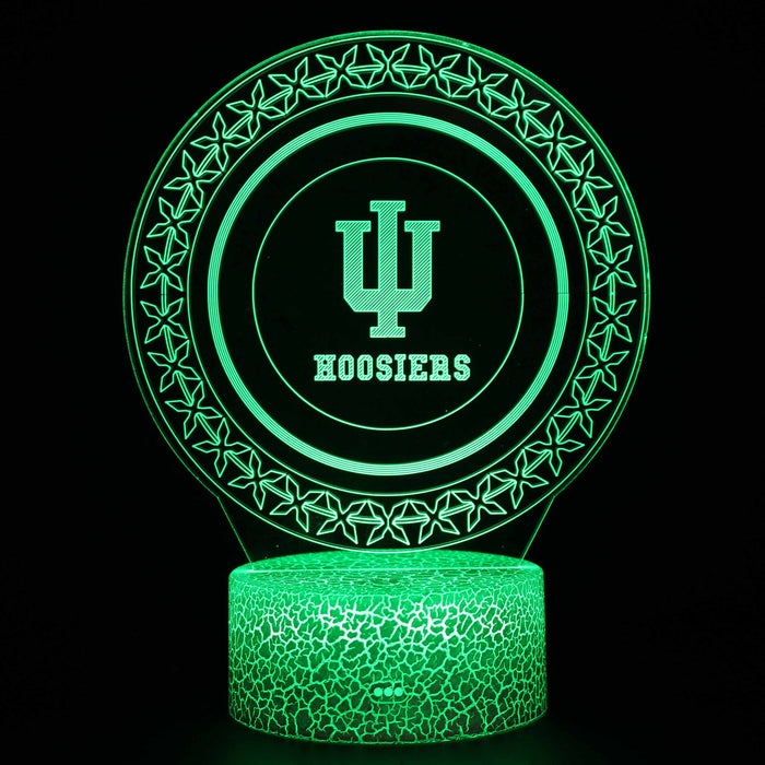 Indiana Hoosiers 3D Optical Illusion Lamp
