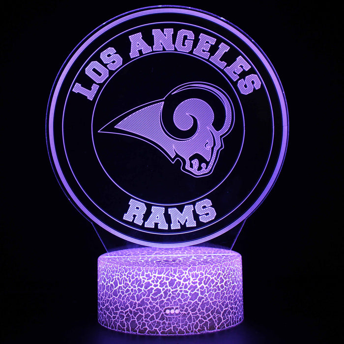 Los Angeles Rams 3D Optical Illusion Lamp