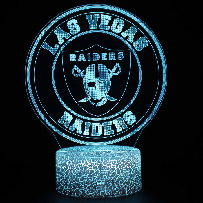 Los Vegas Raiders 3D Optical Illusion Lamp