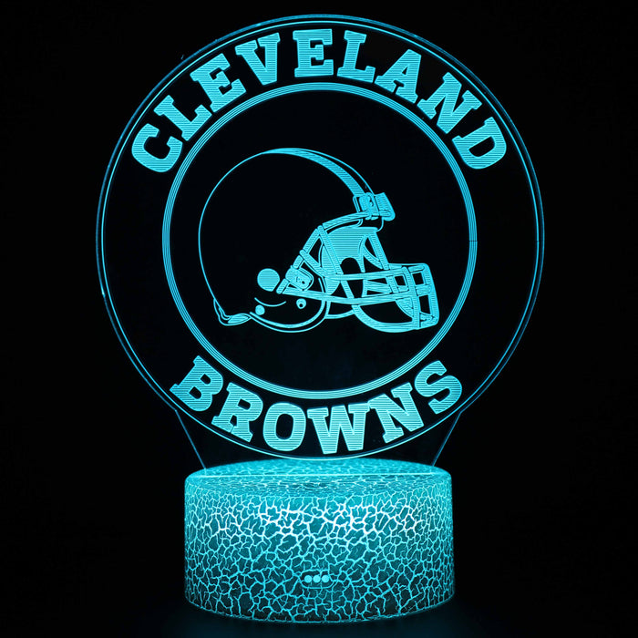 Cleveland Browns 3D Optical Illusion Lamp