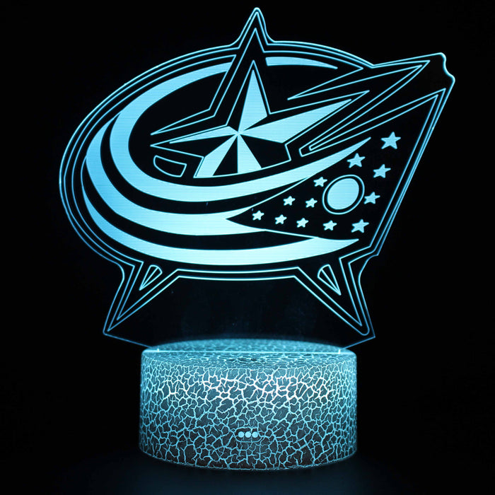 Dallas Stars Hockey Team 3D Optical Illusion Lamp