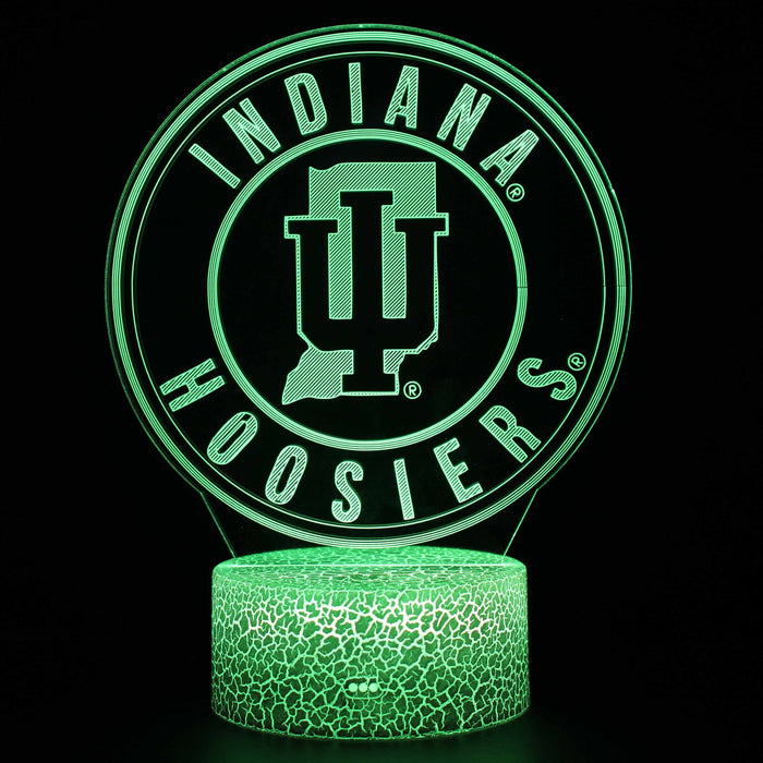Indiana Hoosiers 3D Optical Illusion Lamp