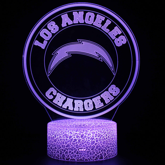 Los Angeles Chargers 3D Optical Illusion Lamp