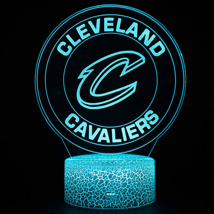 Cleveland Cavaliers Basketball 3D Optical Illusion Lamp