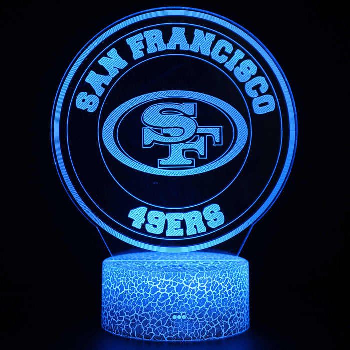 San Francisco 49ers 3D Optical Illusion Lamp