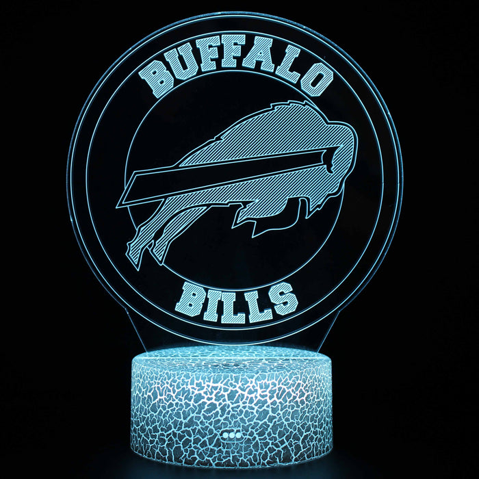 Buffalo Bills 3D Optical Illusion Lamp