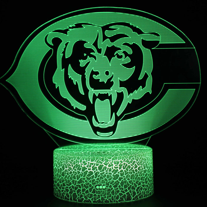 Chicago Bears 3D Optical Illusion Lamp