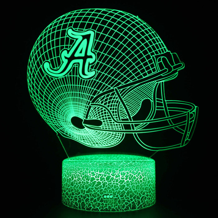 Alabama Football Helmet 3D Optical Illusion Lamp