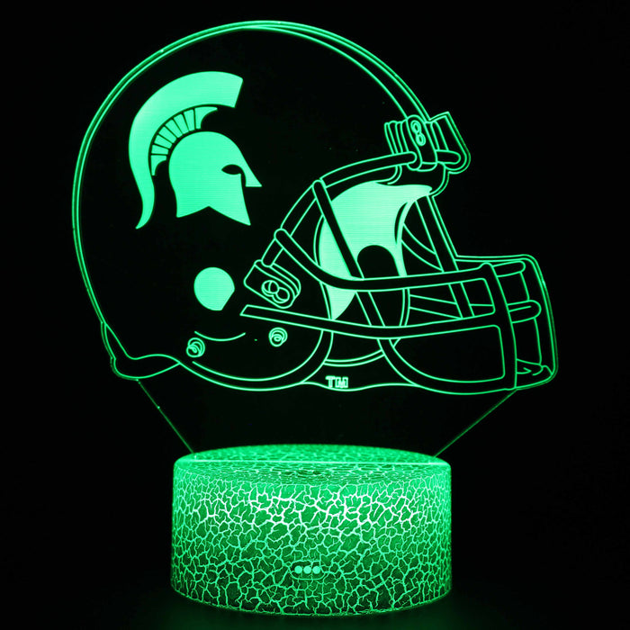 Trojan Football Helmet 3D Optical Illusion Lamp