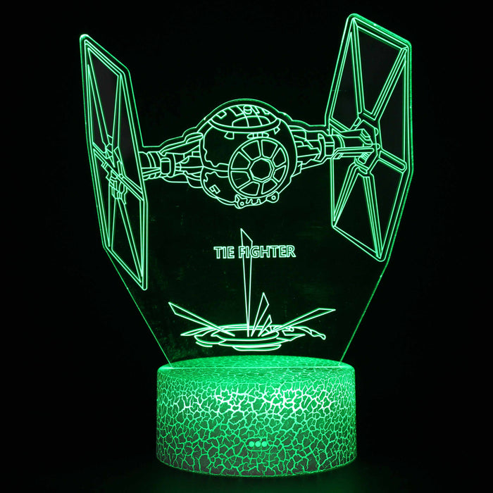 Star Wars Ship 3D Optical Illusion Lamp