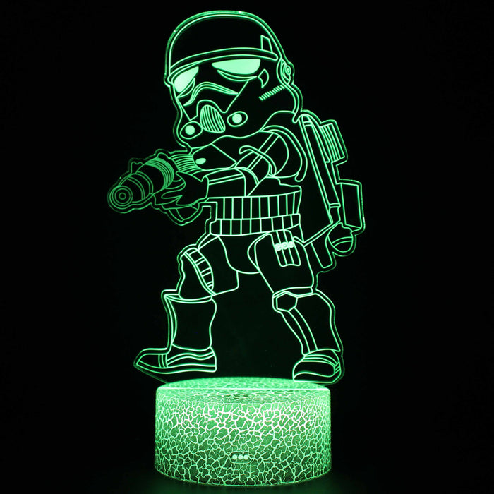 Star Wars Stormtrooper 3D Optical Illusion Lamp