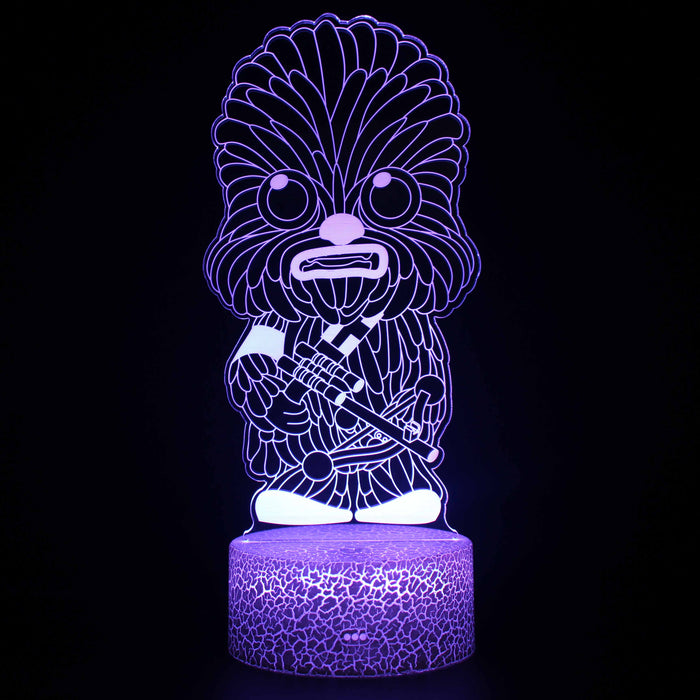 Star Wars Chewbacca 3D Optical Illusion Lamp