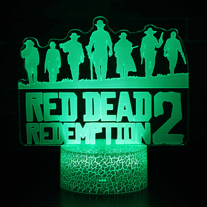Red Dead Redemption 3D Optical Illusion Lamp