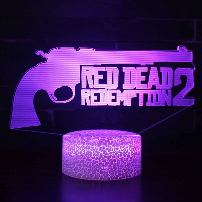 Red Dead Redemption 2 3D Optical Illusion Lamp