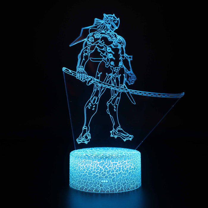 Overwatch Character 3D Optical Illusion Lamp