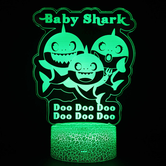 Baby Shark Song 3D Optical Illusion Lamp