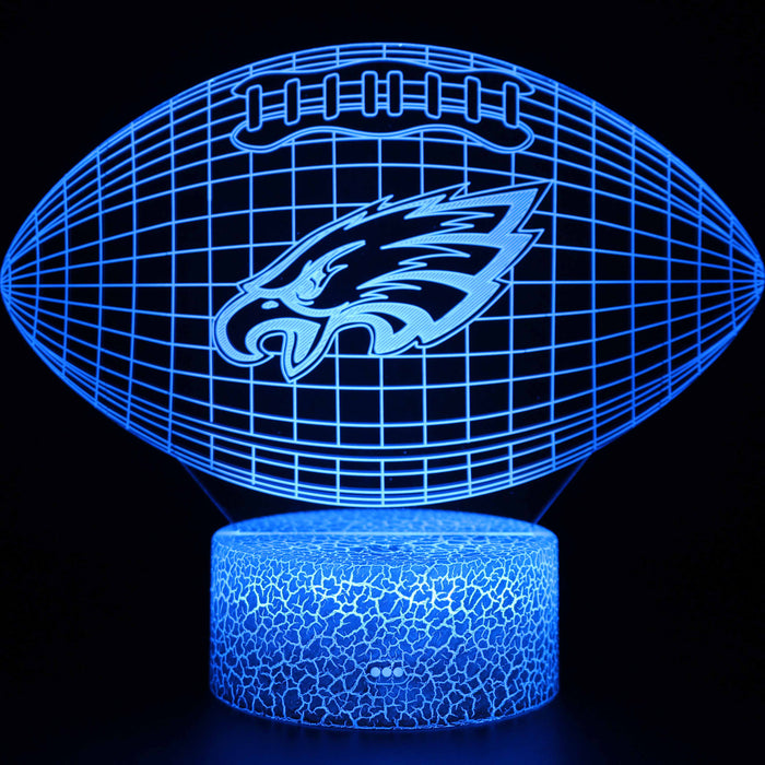 Philadelphia Eagles Football 3D Optical Illusion Lamp