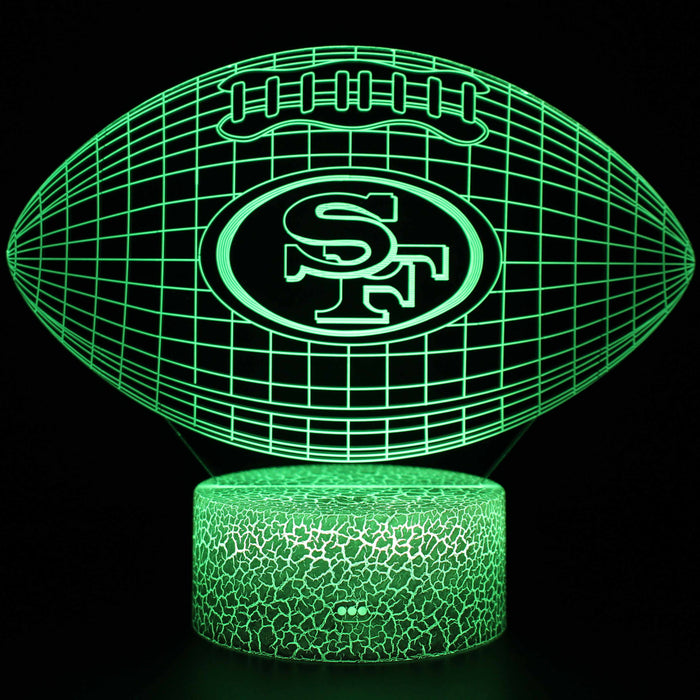 49ers Football 3D Optical Illusion Lamp