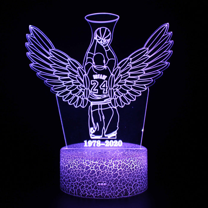 Kobe Bryant Wings 3D Optical Illusion Lamp