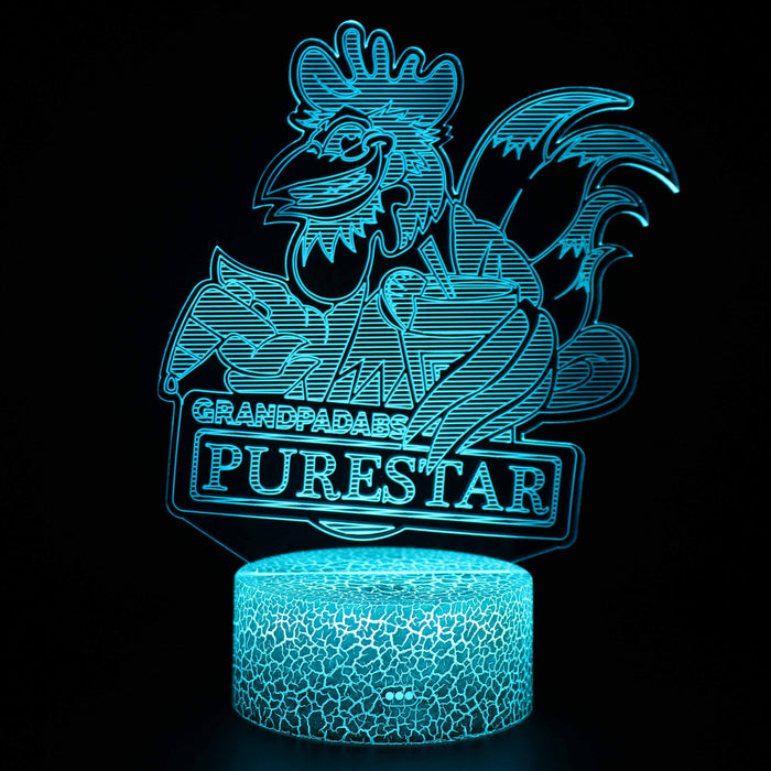 Purestar Team Logo 3D Optical Illusion Lamp