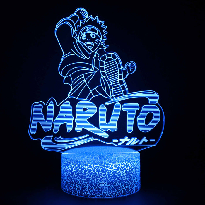 Happy Naruto Logo 3D Optical Illusion Lamp