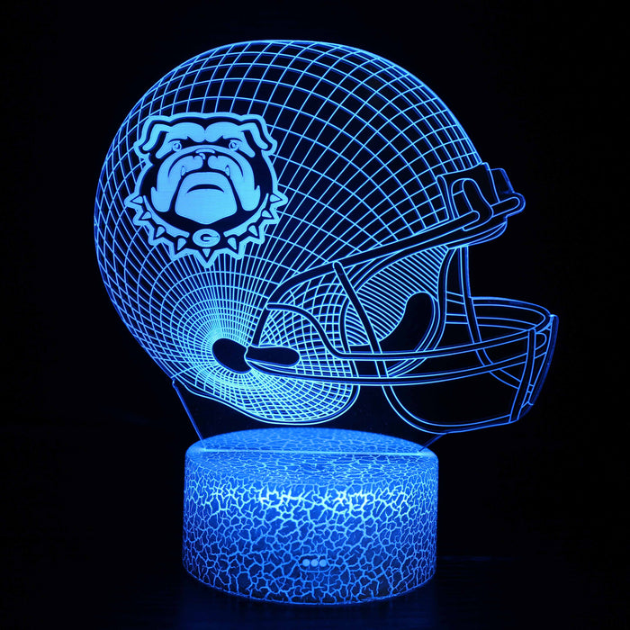 Georgia Bulldogs Football Helmet 3D Optical Illusion Lamp