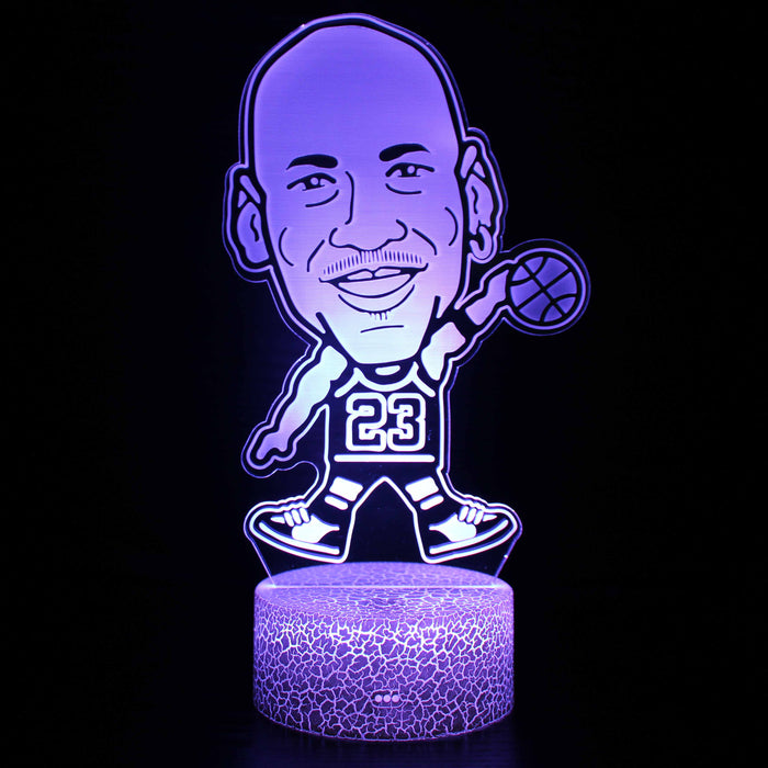 Michael Jordan 3D Optical Illusion Lamp