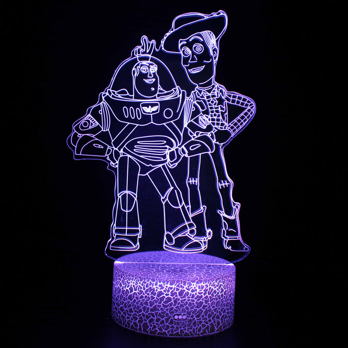 Toy Story 3D Optical Illusion Lamp