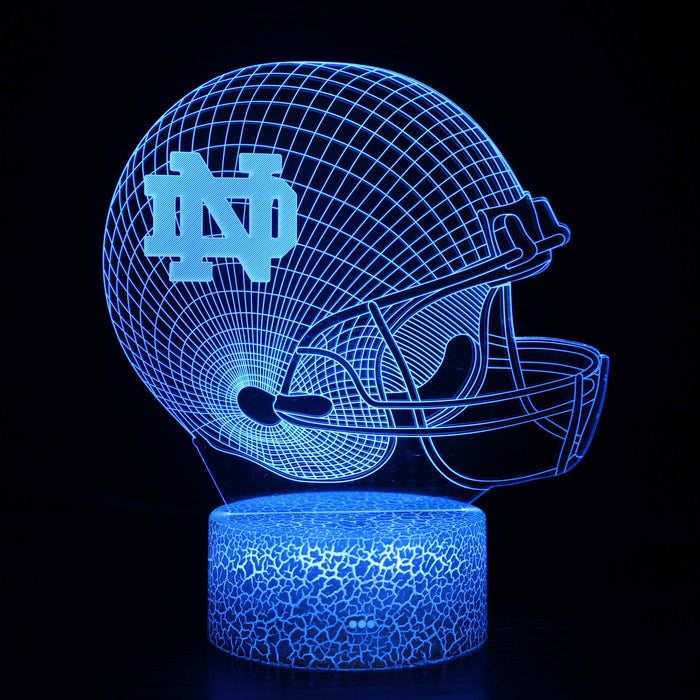 Del Norte Football Helmet 3D Optical Illusion Lamp