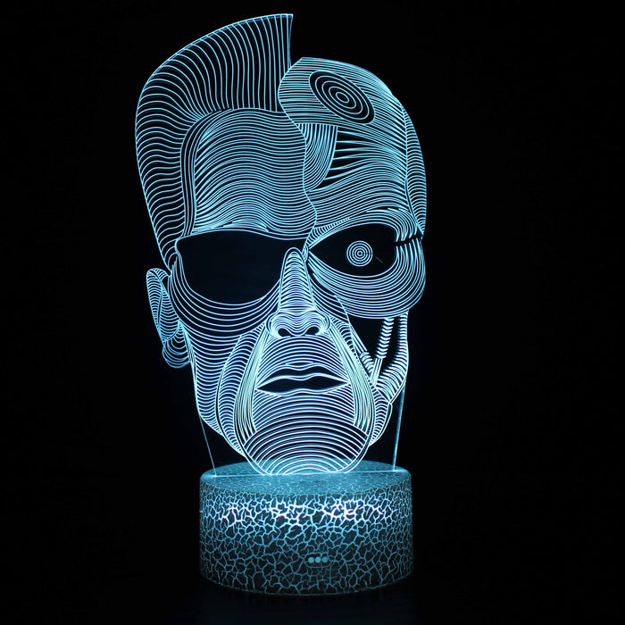 Halloween 2 Face 3D Optical Illusion Lamp