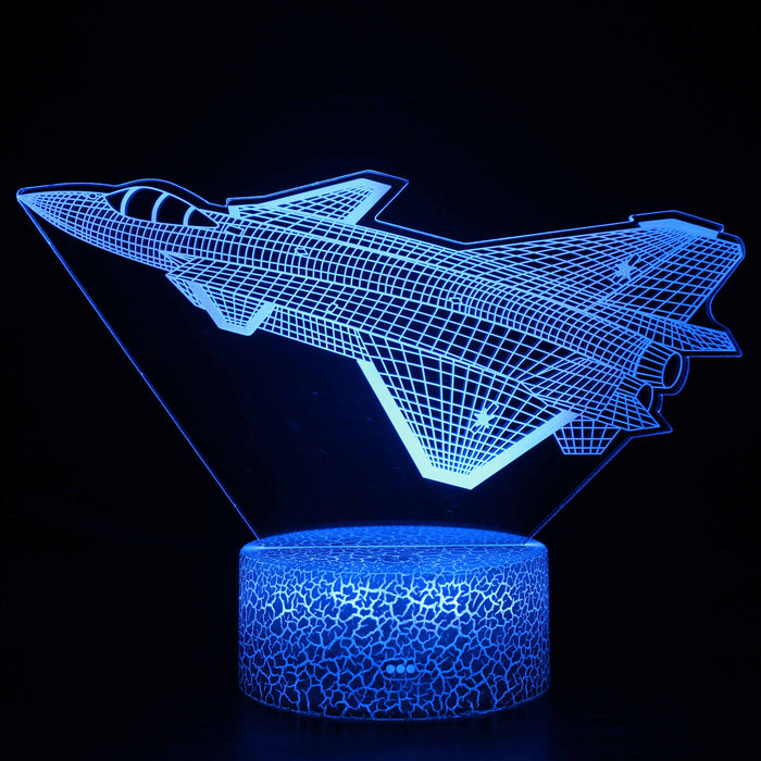 Ascending Jet 3D Optical Illusion Lamp