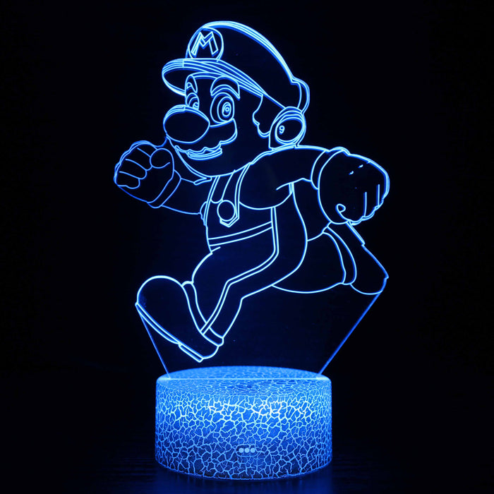 Super Mario 3D Optical Illusion Lamp