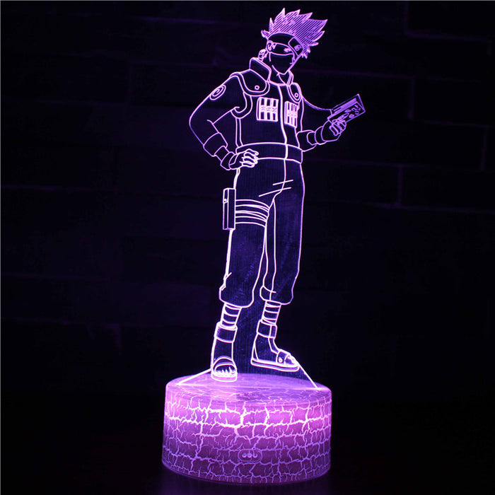 Naruto Kakashi Sensei Character 3D Optical Illusion Lamp