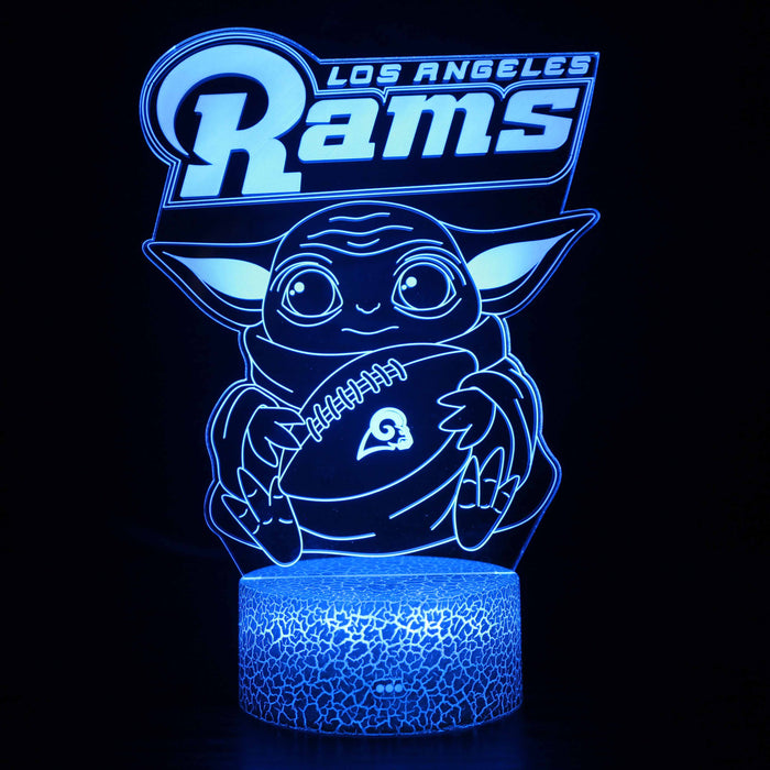 Star Wars Los Angeles Rams 3D Optical Illusion Lamp