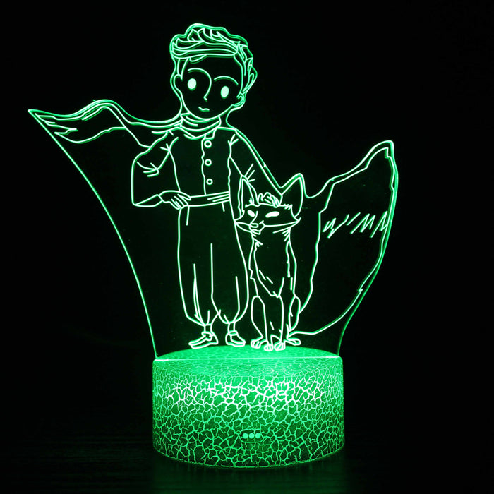 The Little Prince Cartoon Optical Illusion Lamp