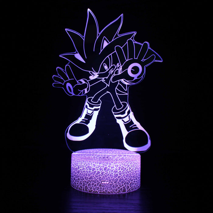 Sonic The Hedgehog 3D Optical Illusion Lamp