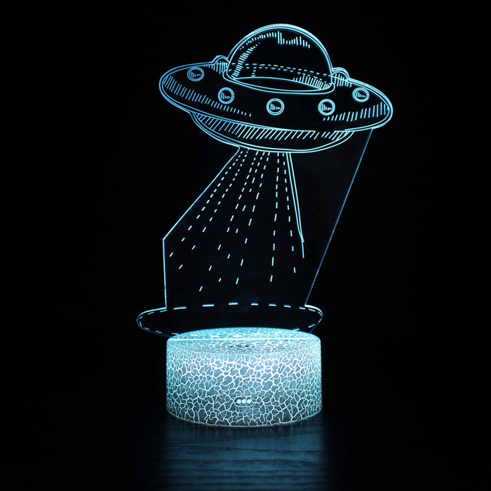 UFO 3D Optical Illusion Lamp