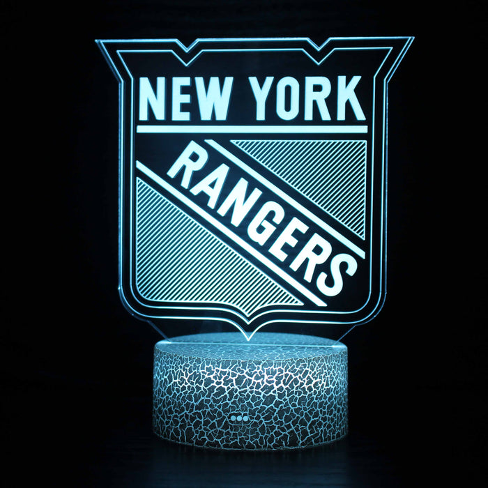 New York Rangers Team Logo 3D Optical Illusion Lamp