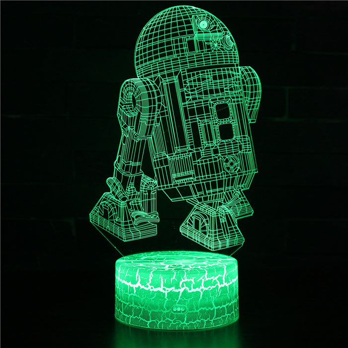 Star Wars Robot 3D Optical Illusion Lamp