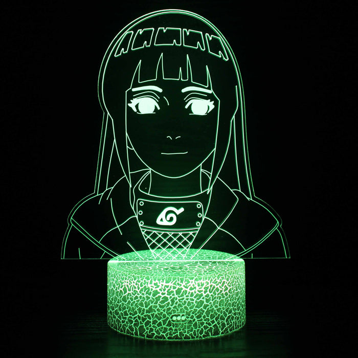Naruto Hinata Character 3D Optical Illusion Lamp
