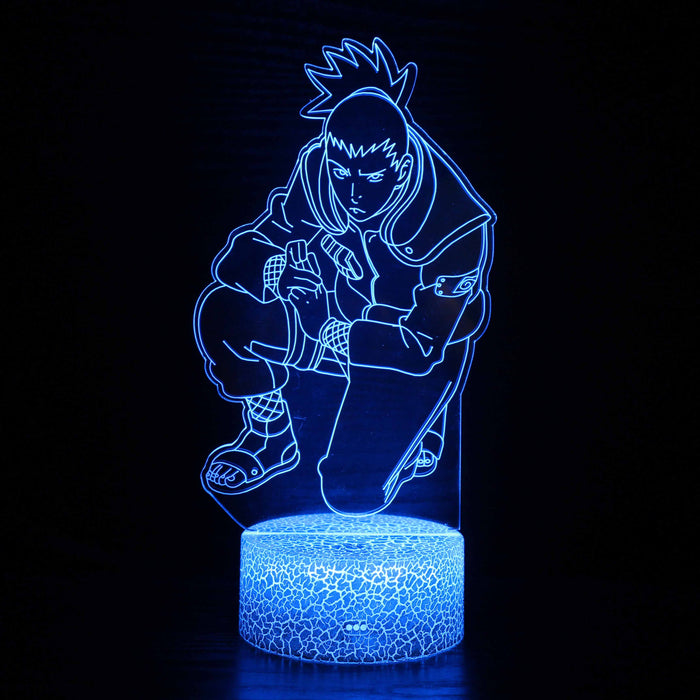 Naruto Shikamaru Character 3D Optical Illusion Lamp
