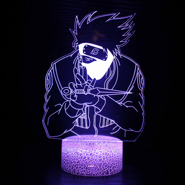 Naruto Kakashi Sensei Character 3D Optical Illusion Lamp