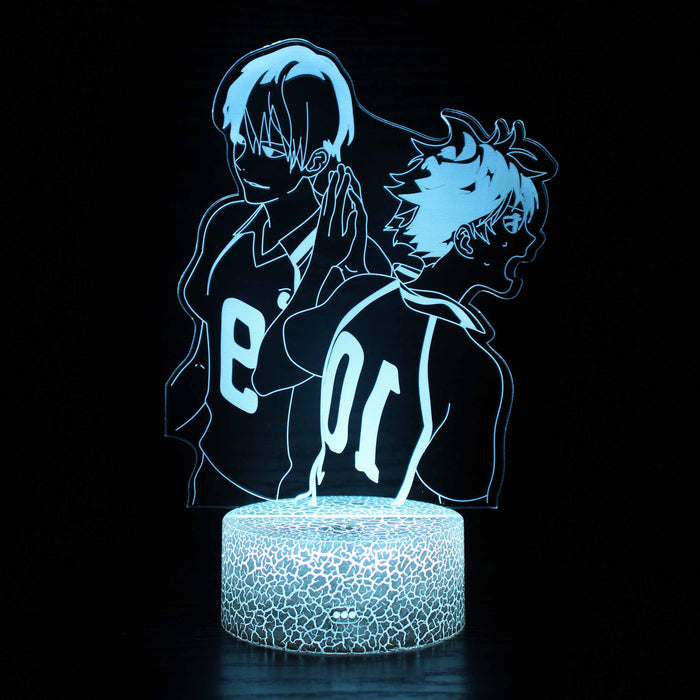 Haikyuu Hinata & Kageyama 3D Optical Illusion Lamp