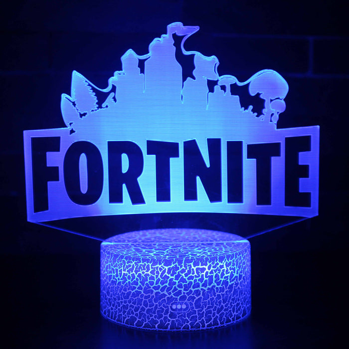 Fortnite Logo 3D Optical Illusion Lamp