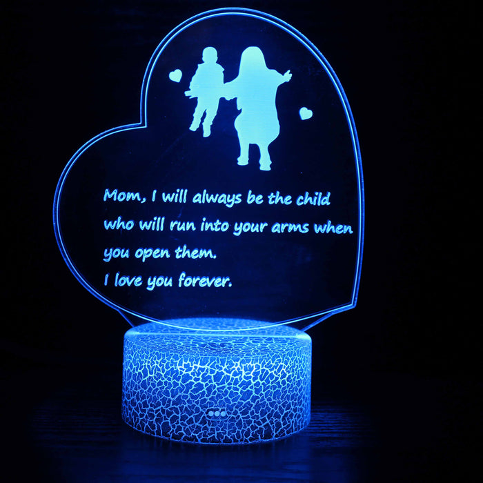 Mother Poem Gift 3D Optical Illusion Lamp