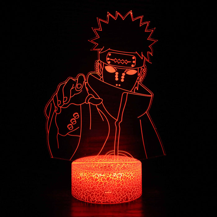 Naruto Pain Character 3D Optical Illusion Lamp
